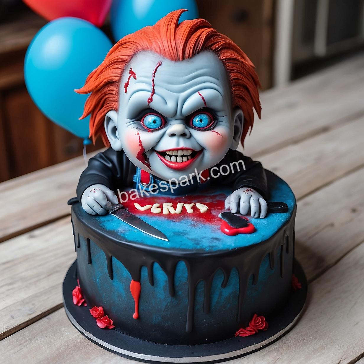 chucky doll cake