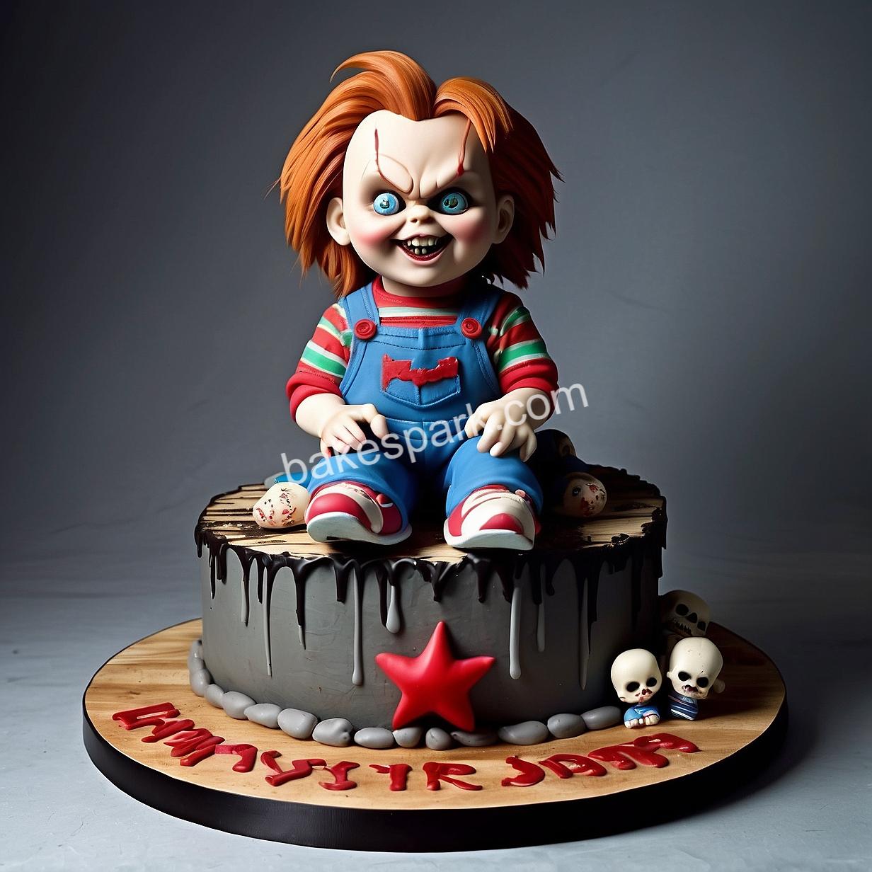 chucky doll cake