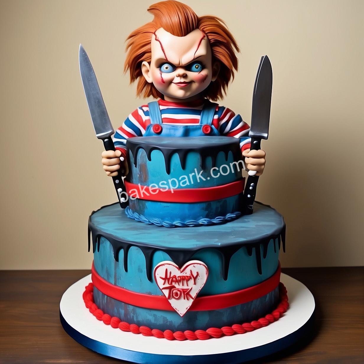 chucky doll cake