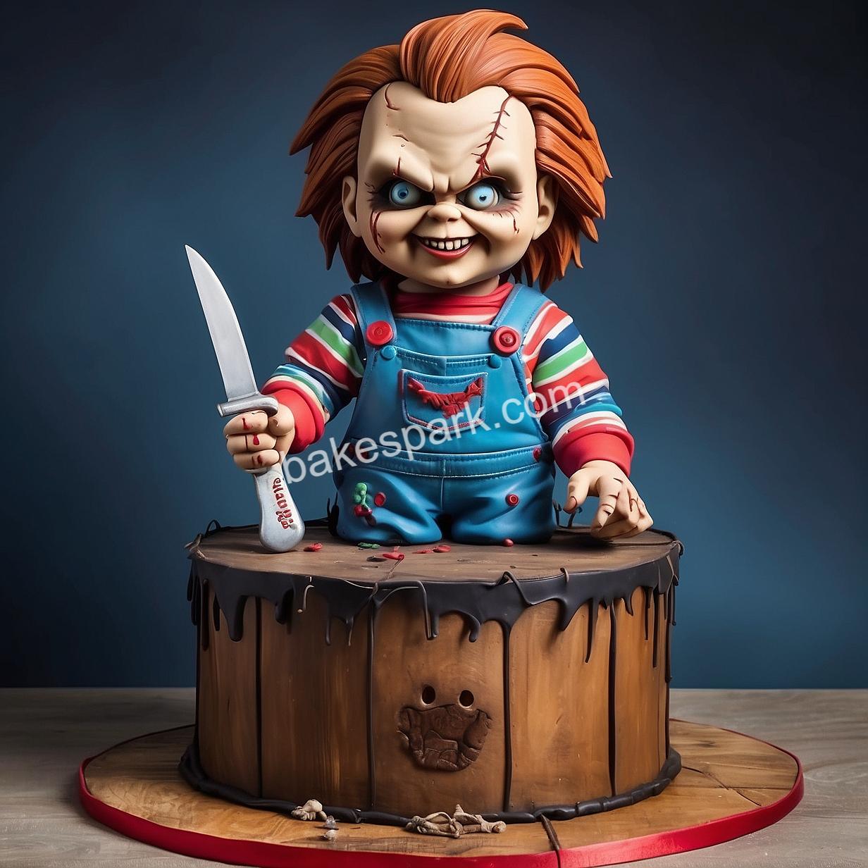 chucky doll cake