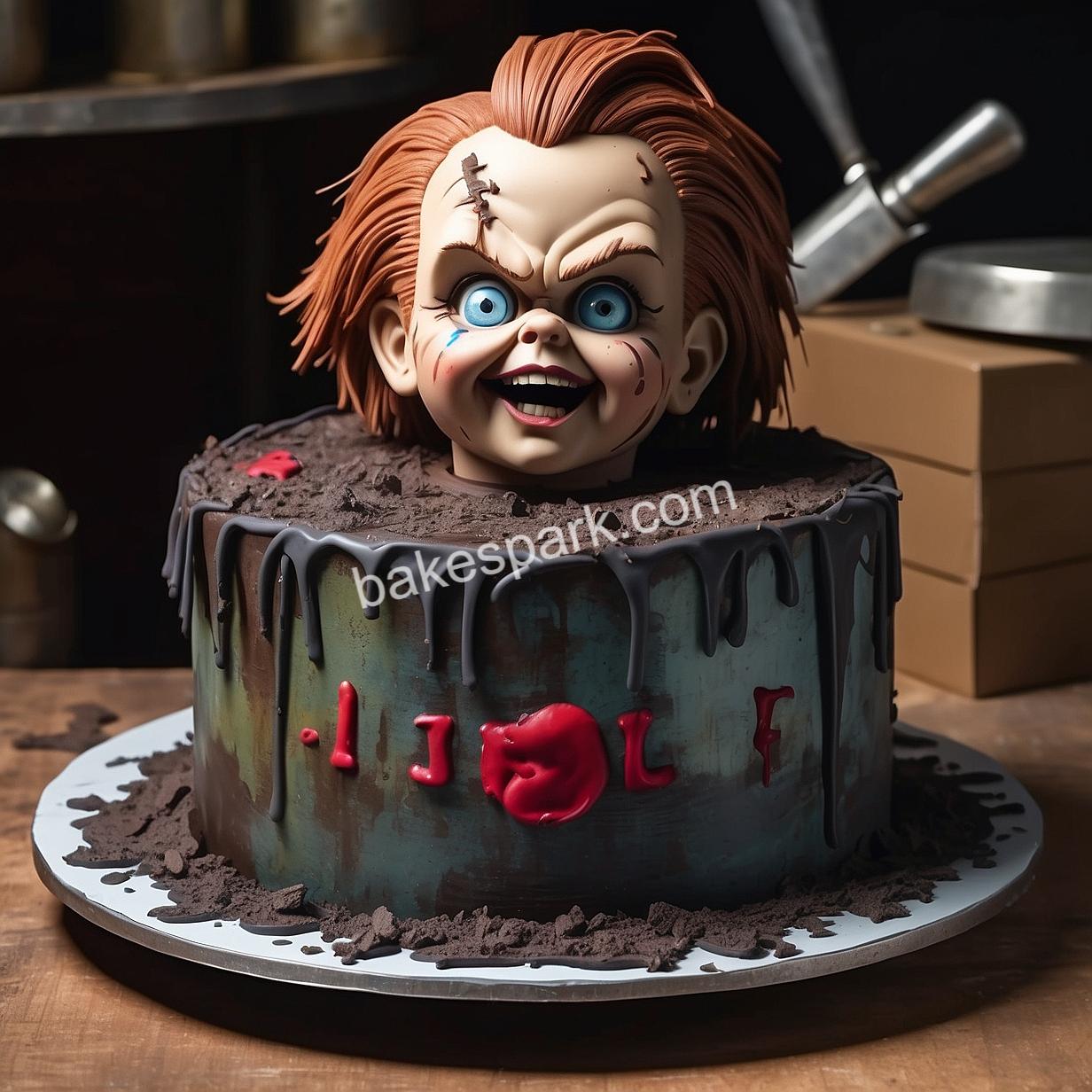 chucky doll cake