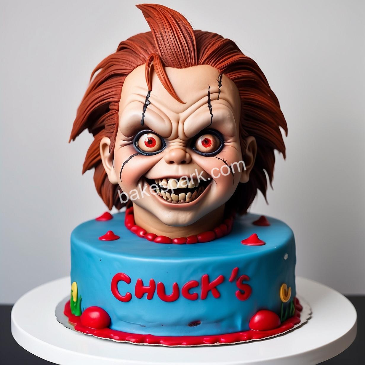 chucky doll cake