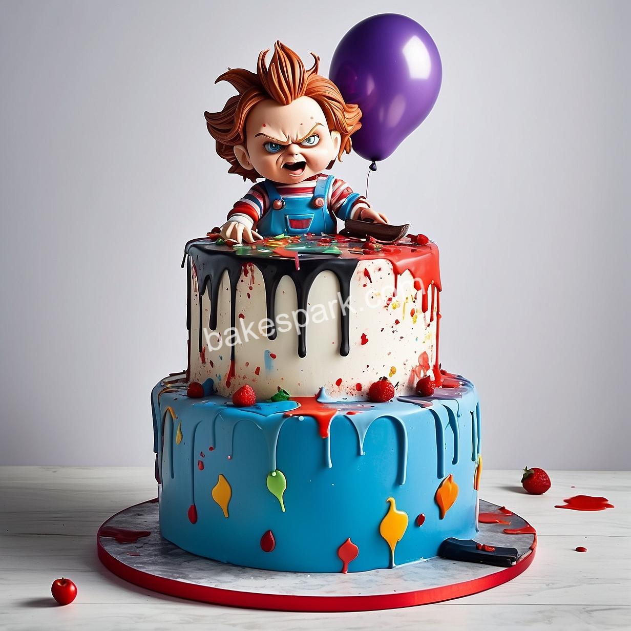 chucky doll cake