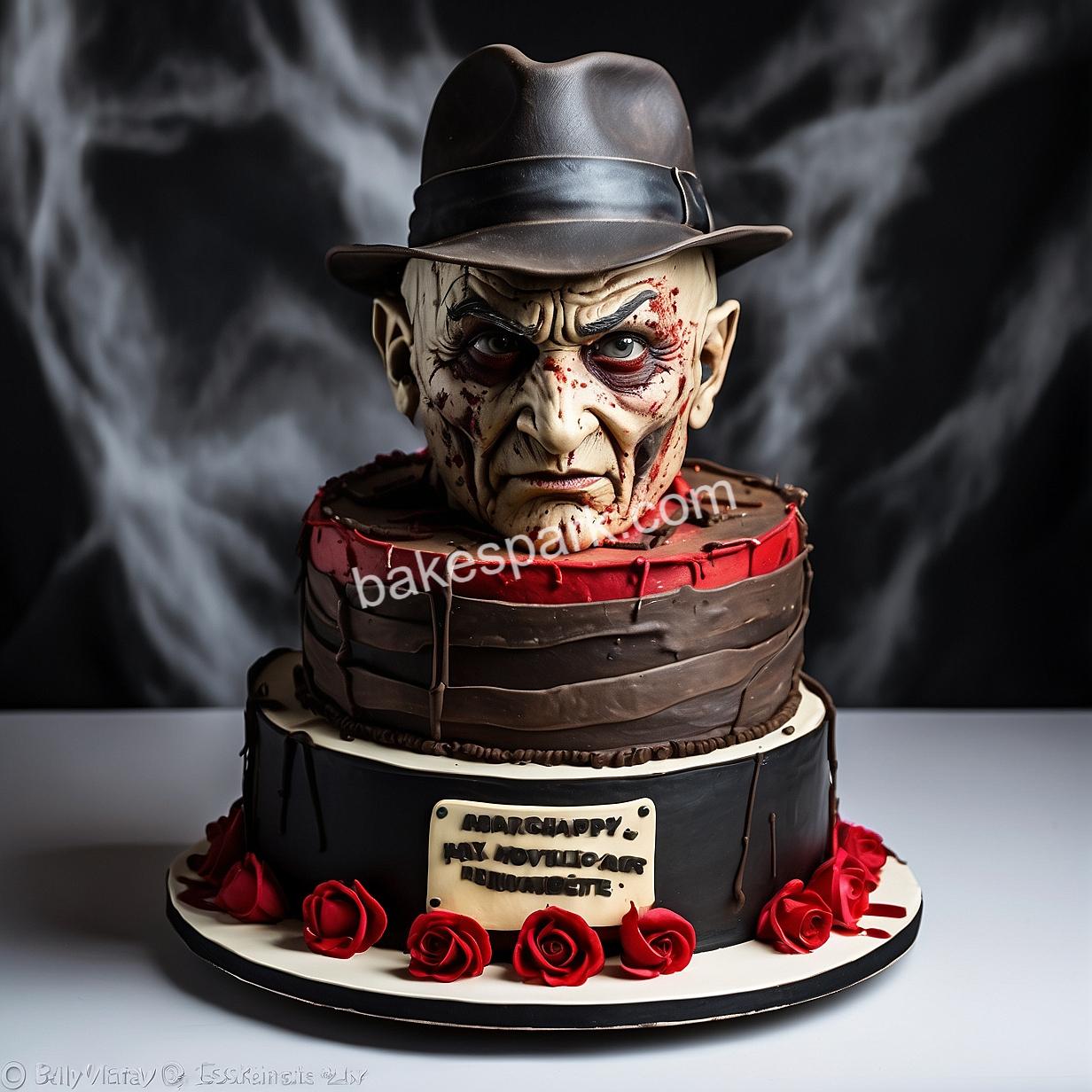 freddy krueger cake