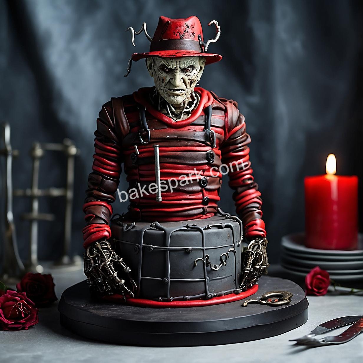 freddy krueger cake