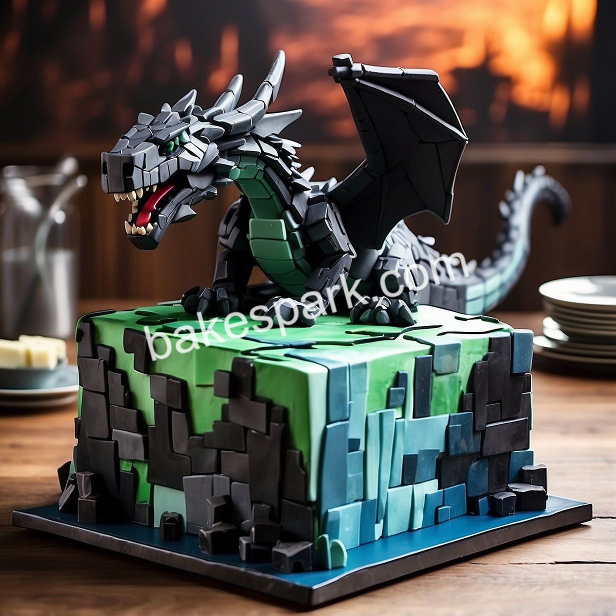 minecraft cake
