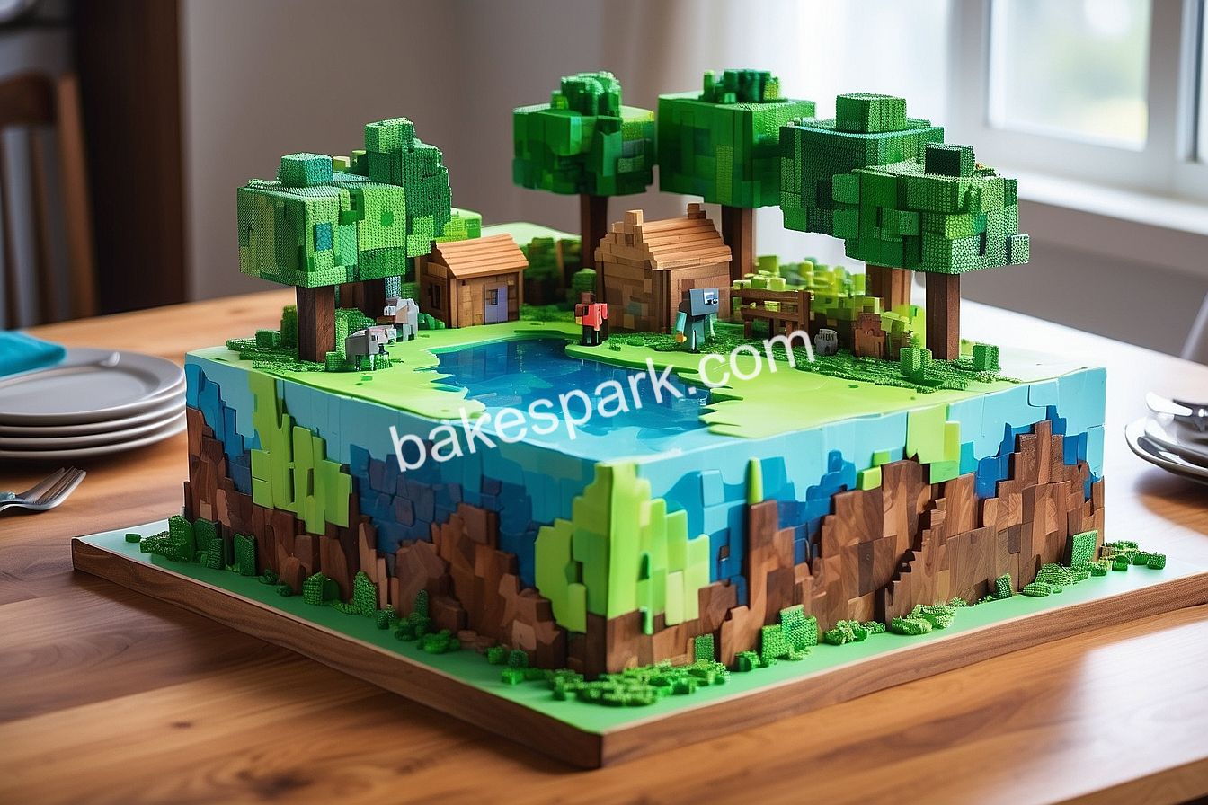 minecraft cake