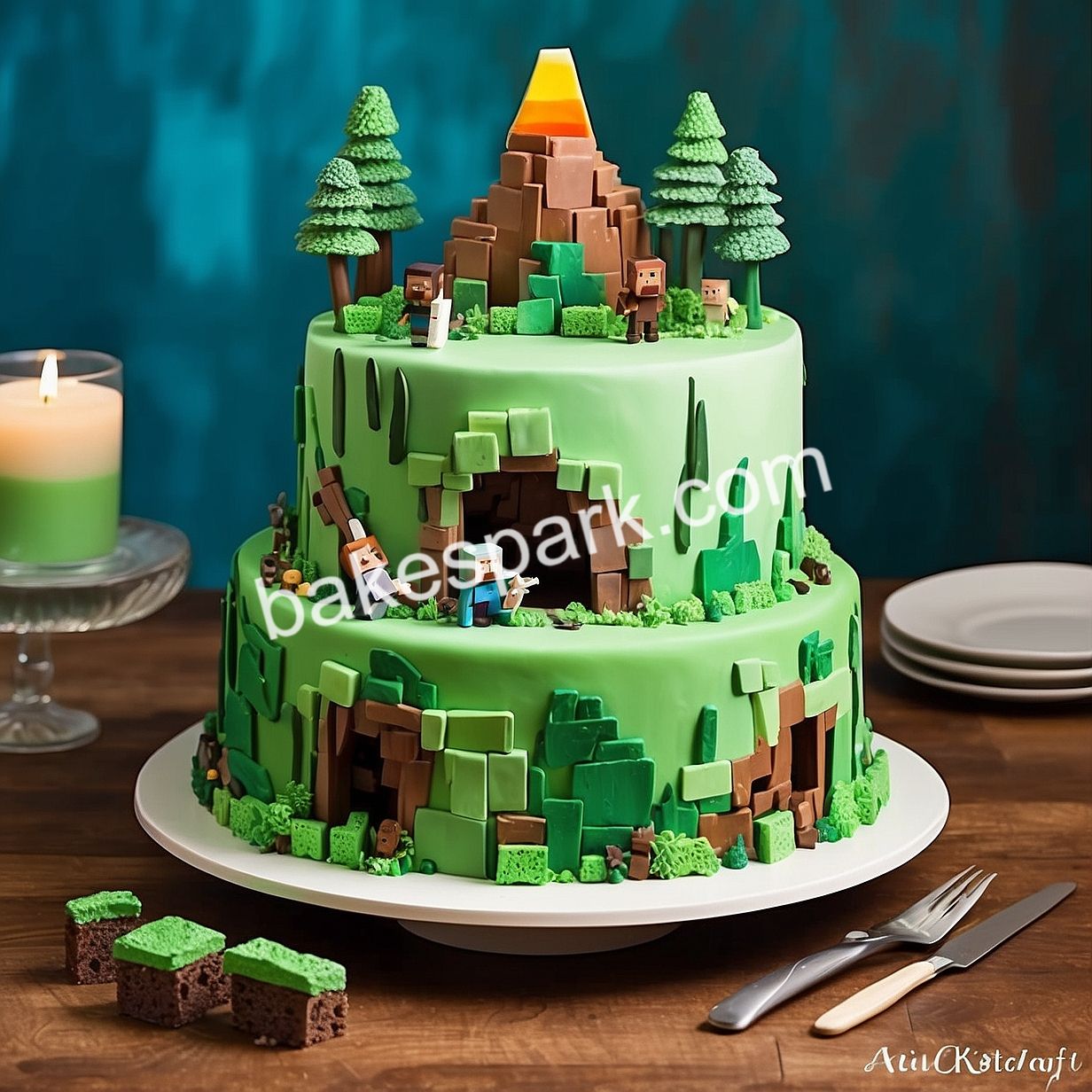 minecraft cake