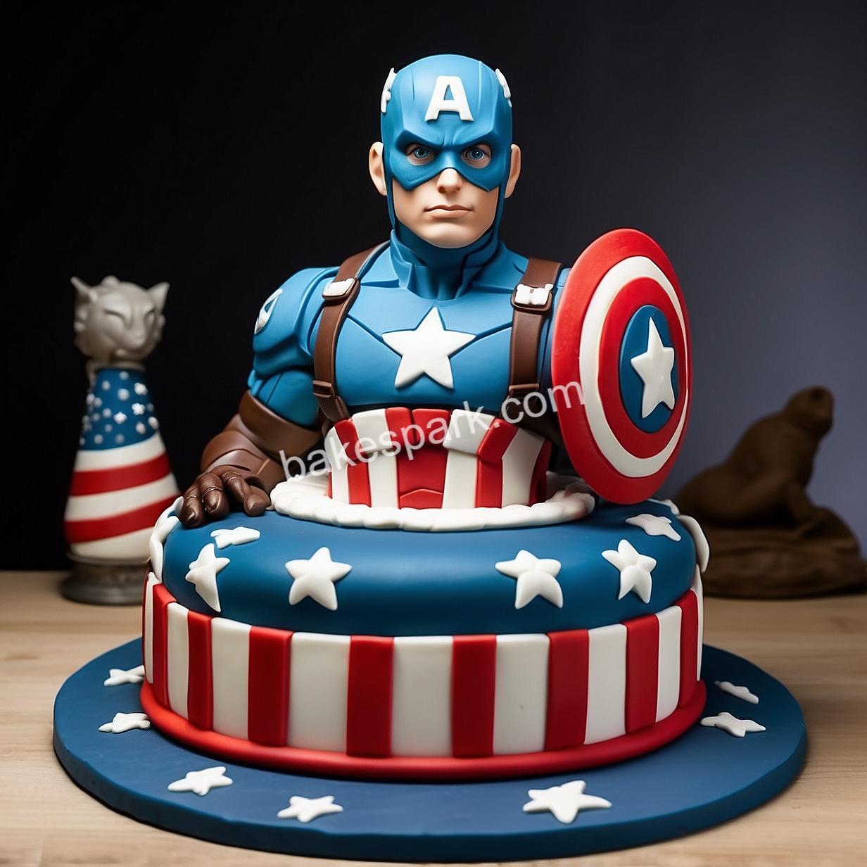 captain america cake