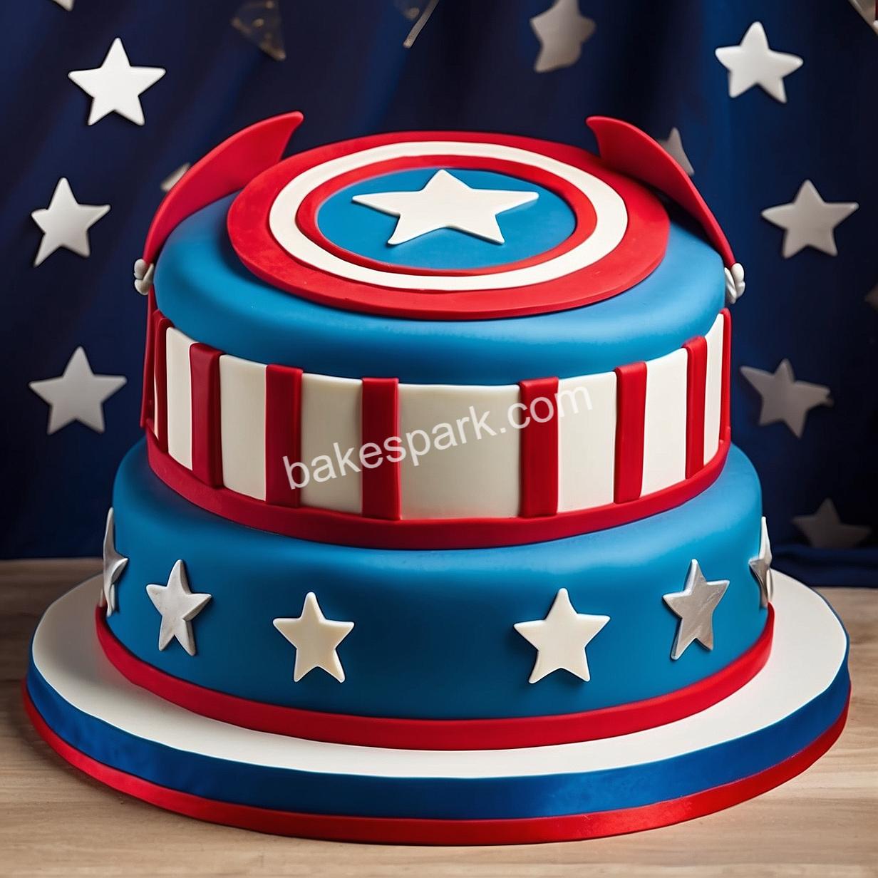 captain america cake