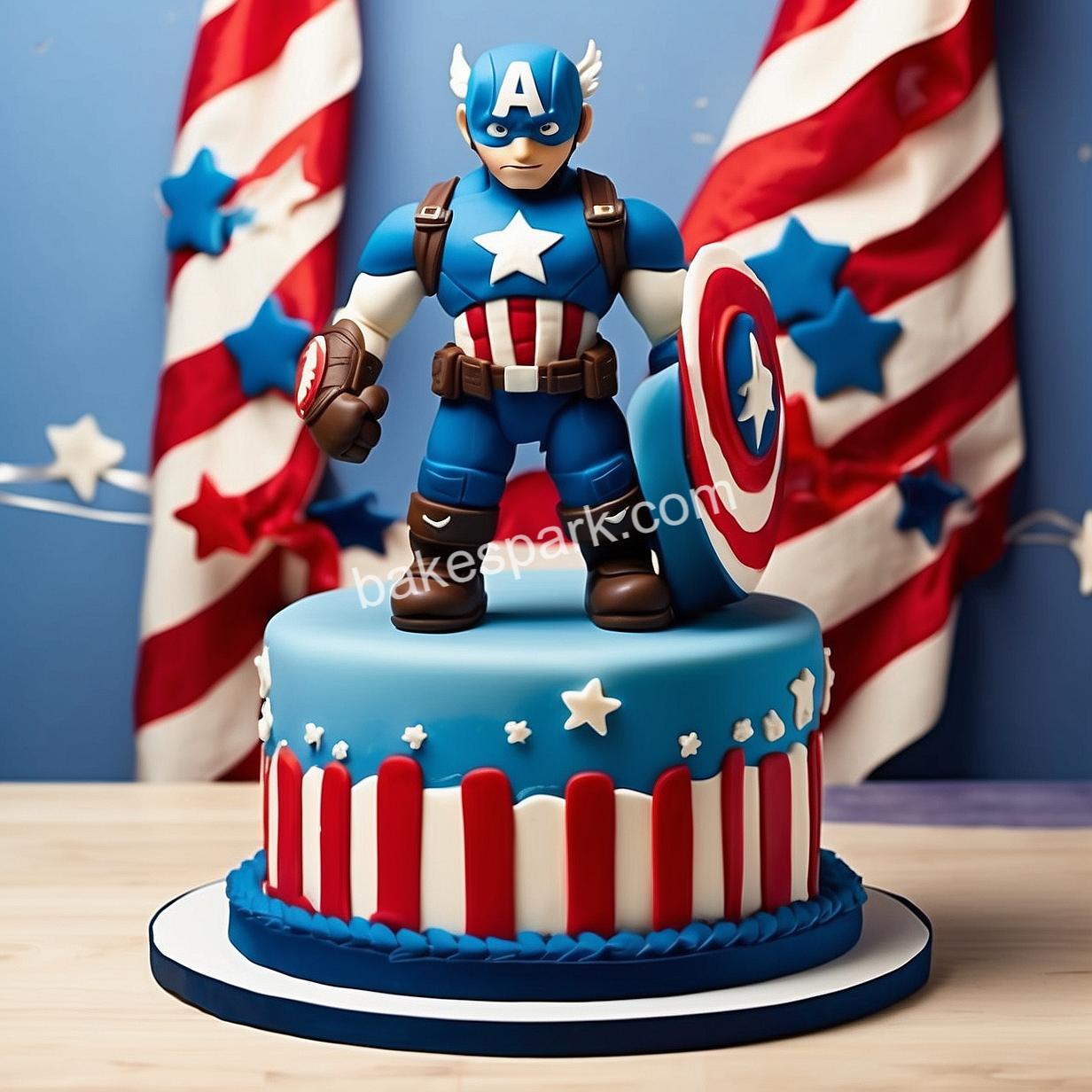 captain america cake