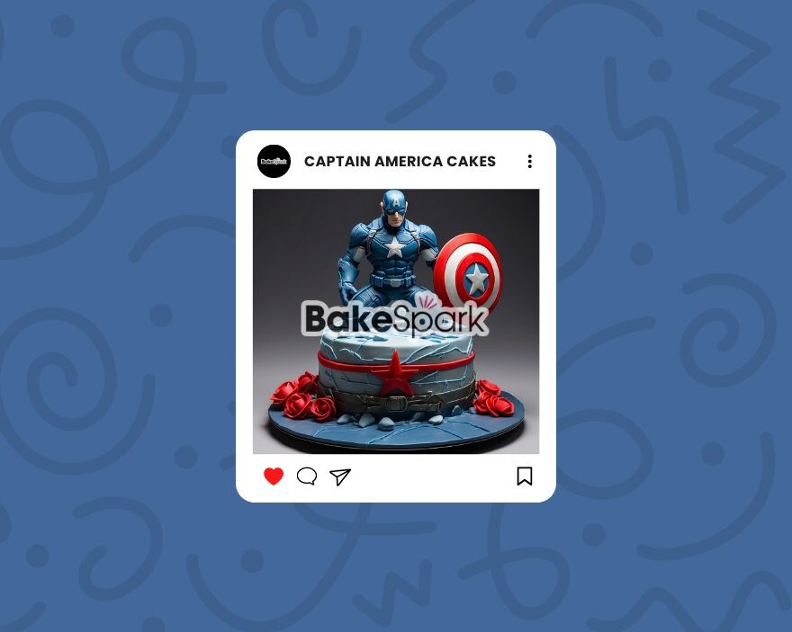 captain america cake