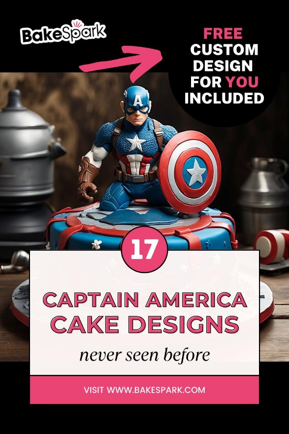 captain america cake pinterest