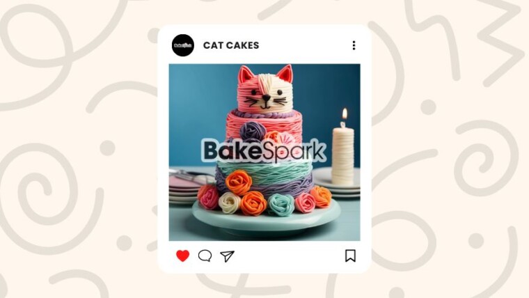 cat-themed cake