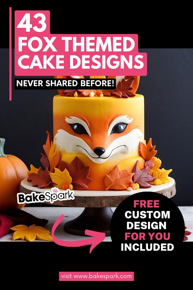 fox cake pinterest