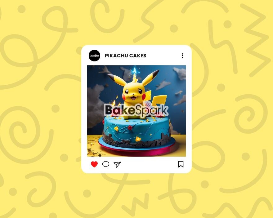 pikachu-themed cake