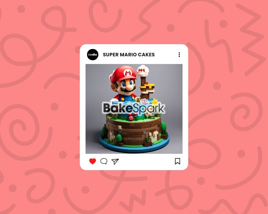 super mario-themed cake