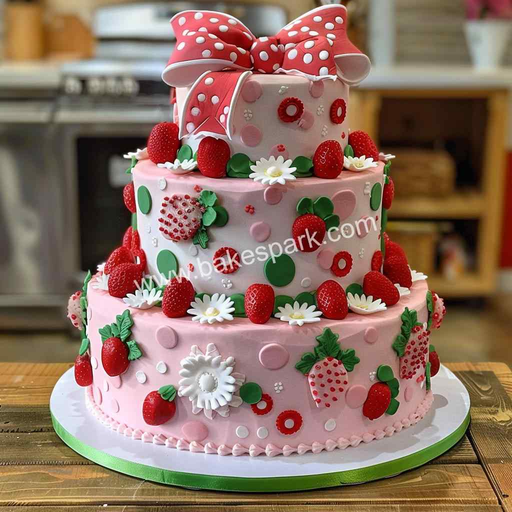 strawberry cake design