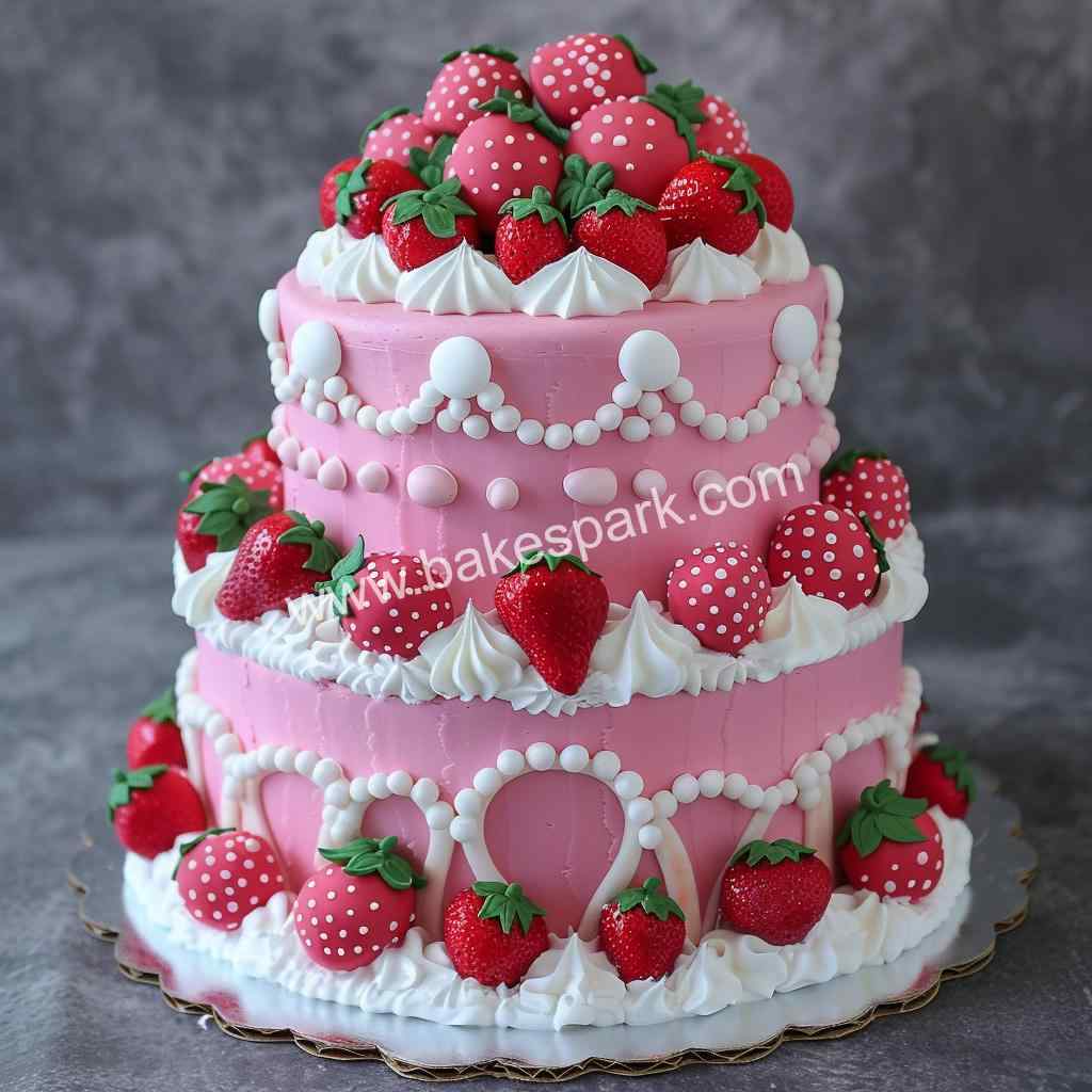 strawberry cake design