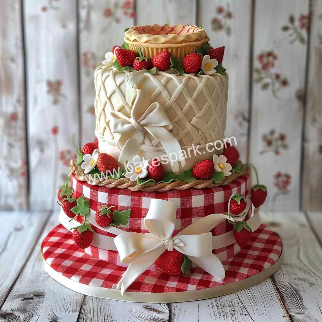 strawberry cake design