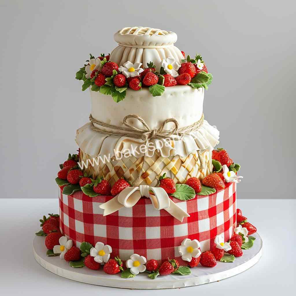 strawberry cake design