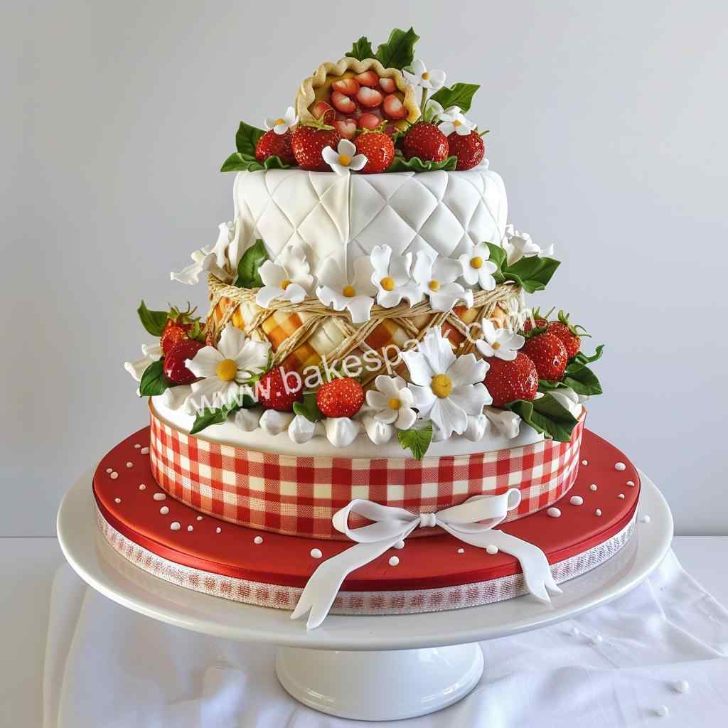 strawberry cake design