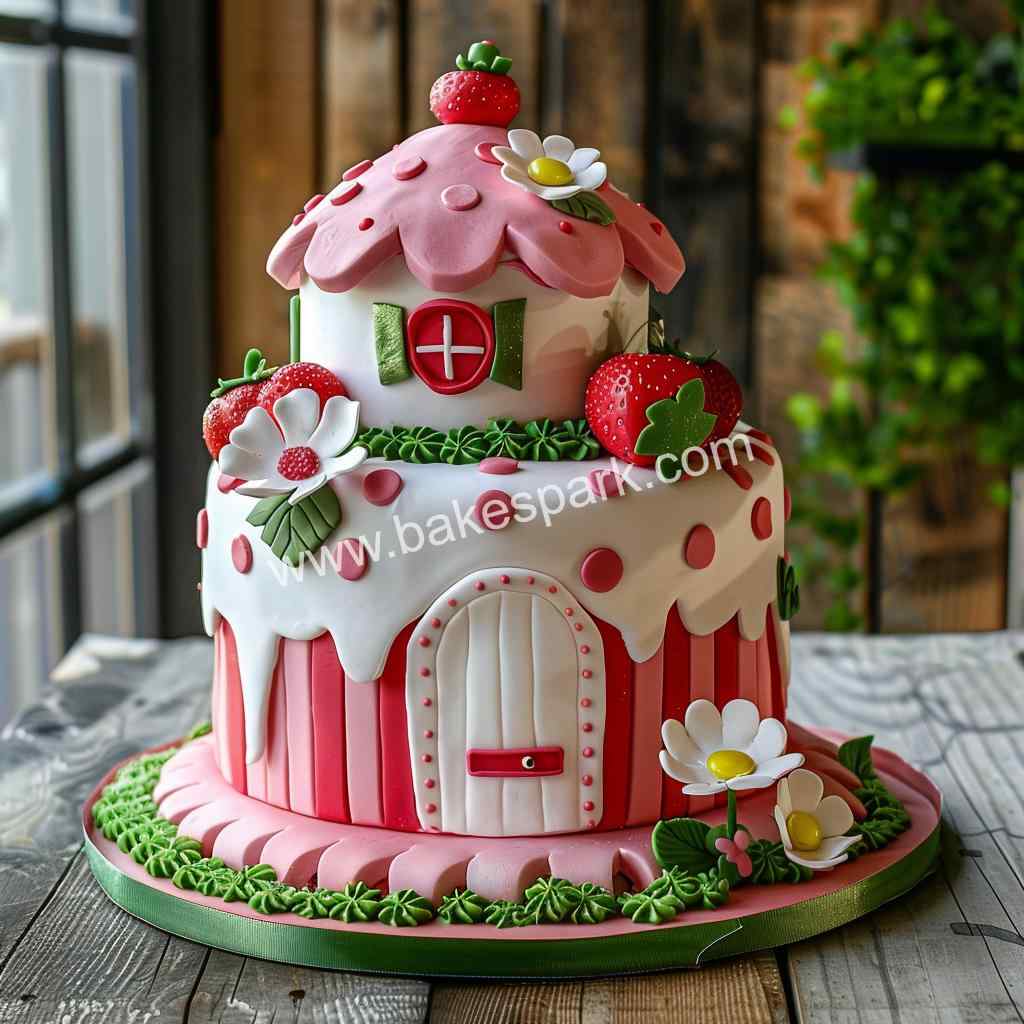 strawberry cake design