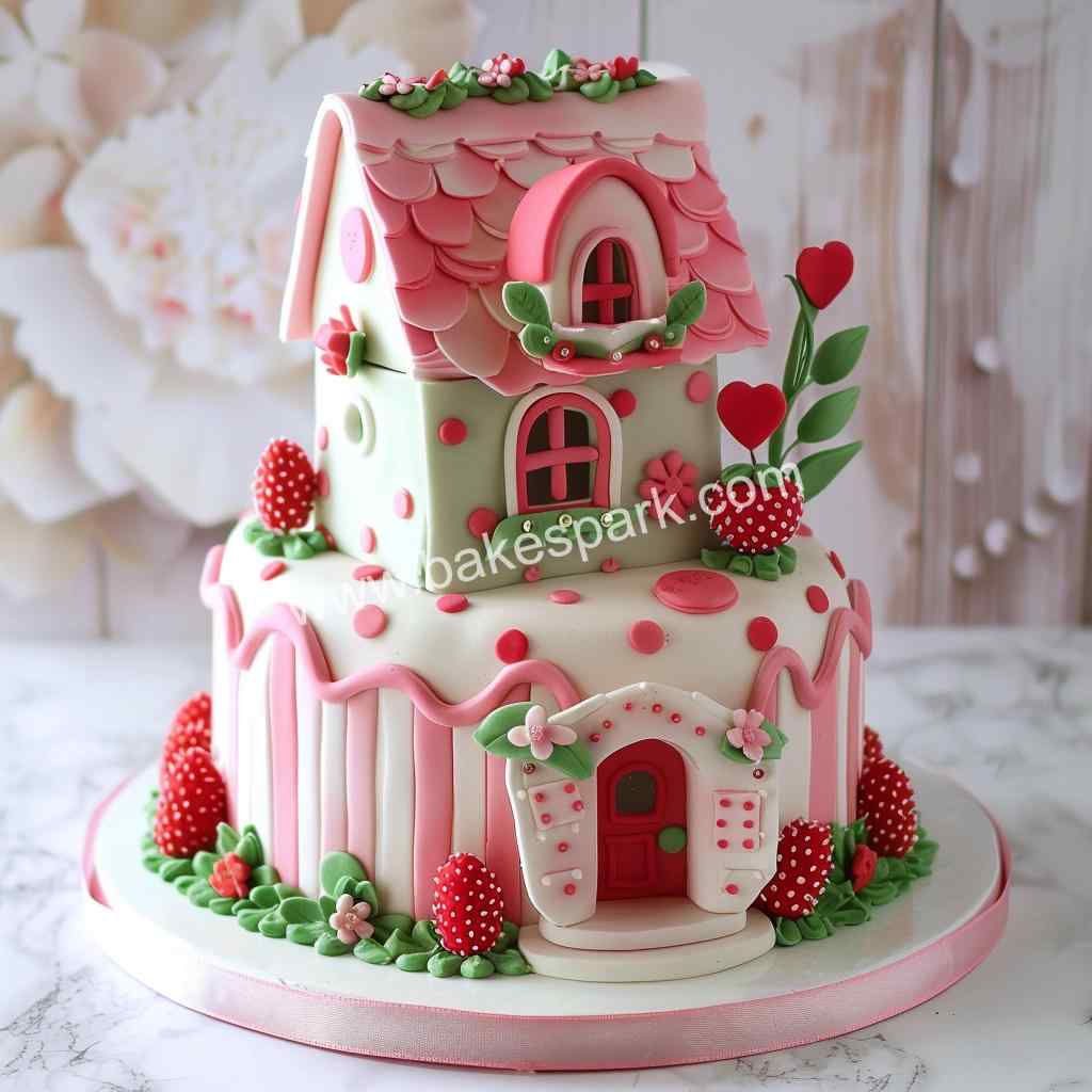 strawberry cake design