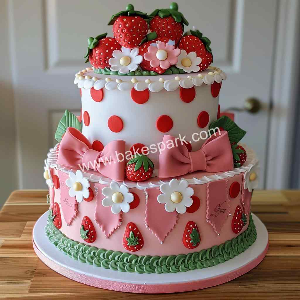 strawberry cake design