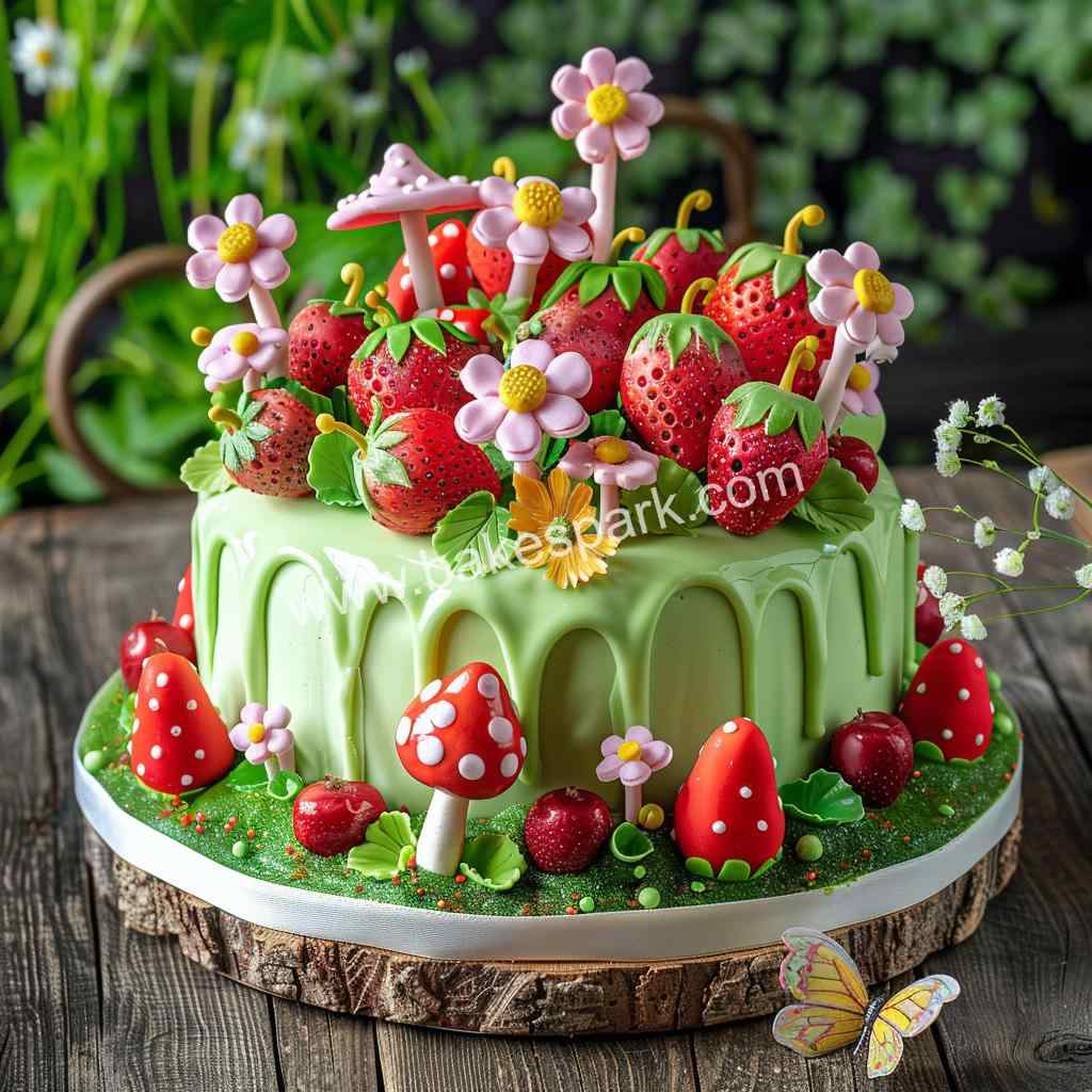 strawberry cake design