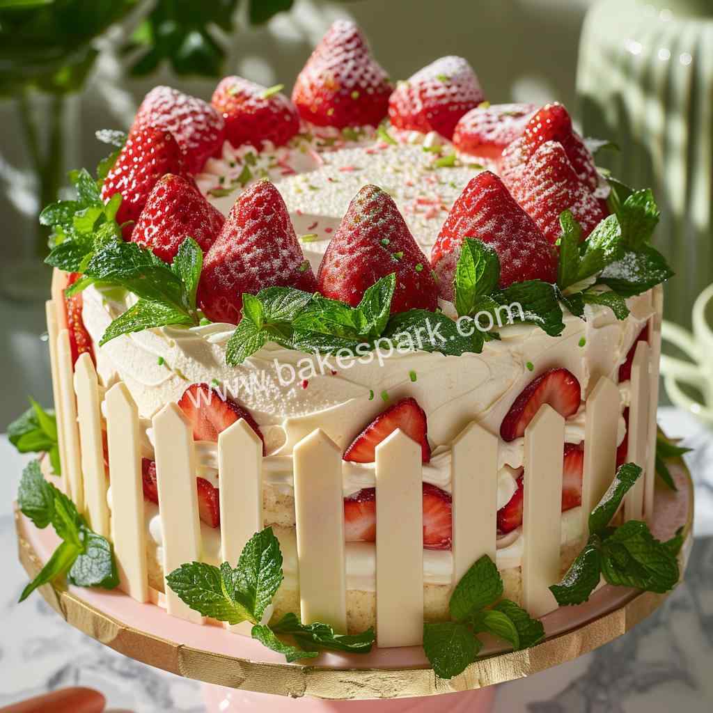 strawberry cake design