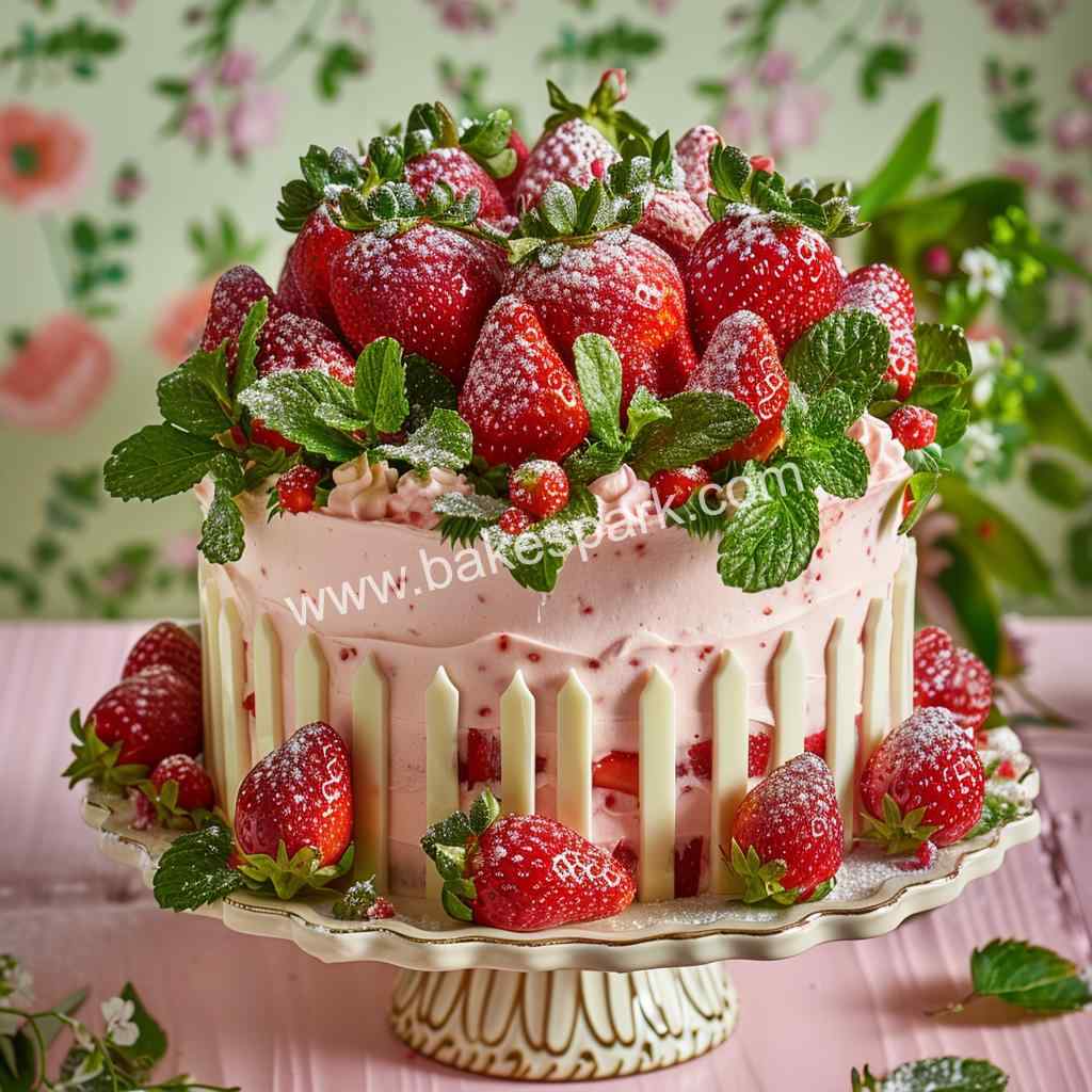 strawberry cake design