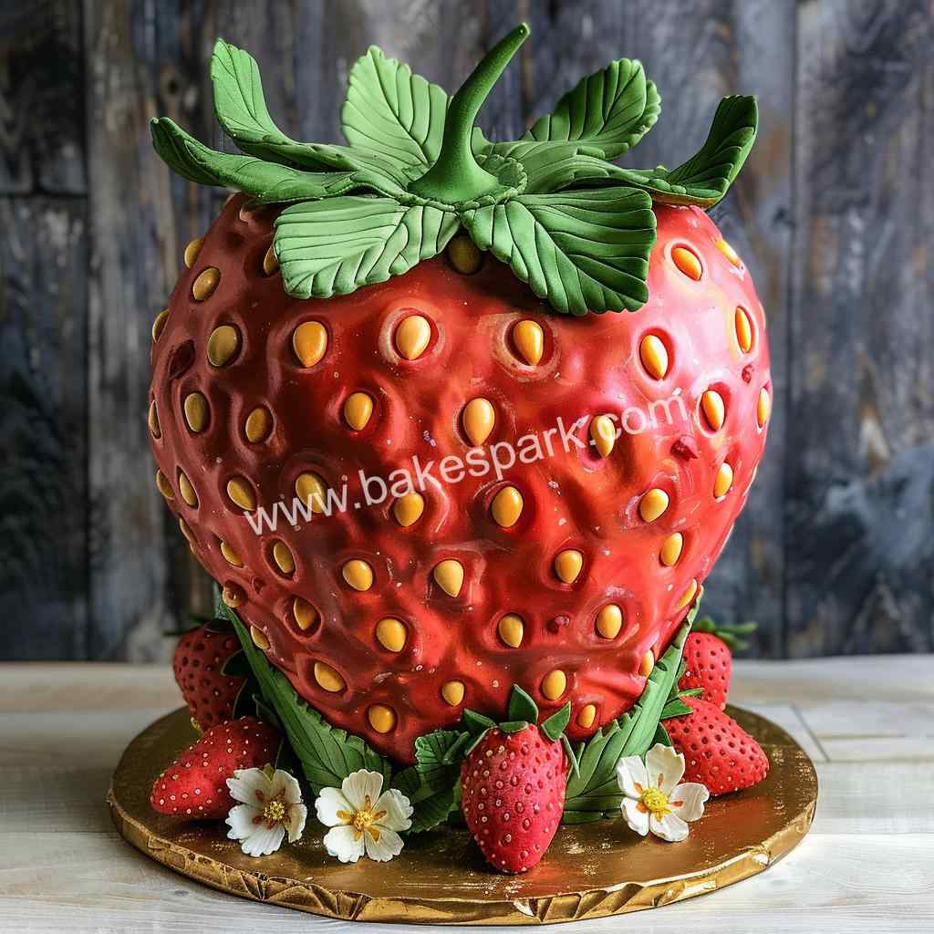 strawberry cake design