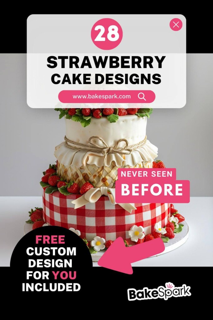strawberry cake pinterest