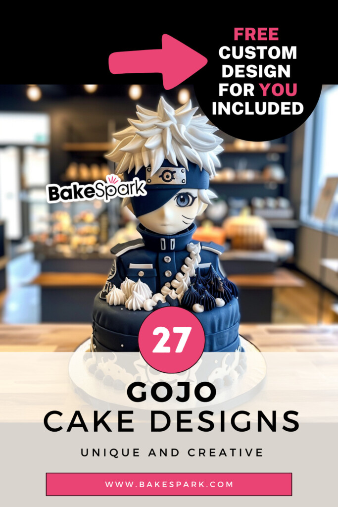 gojo cake ideas pinterest pin