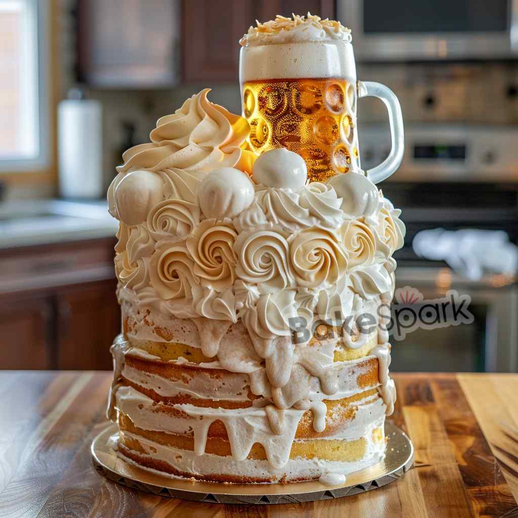 men and father cake