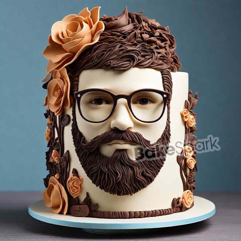 men and father cake