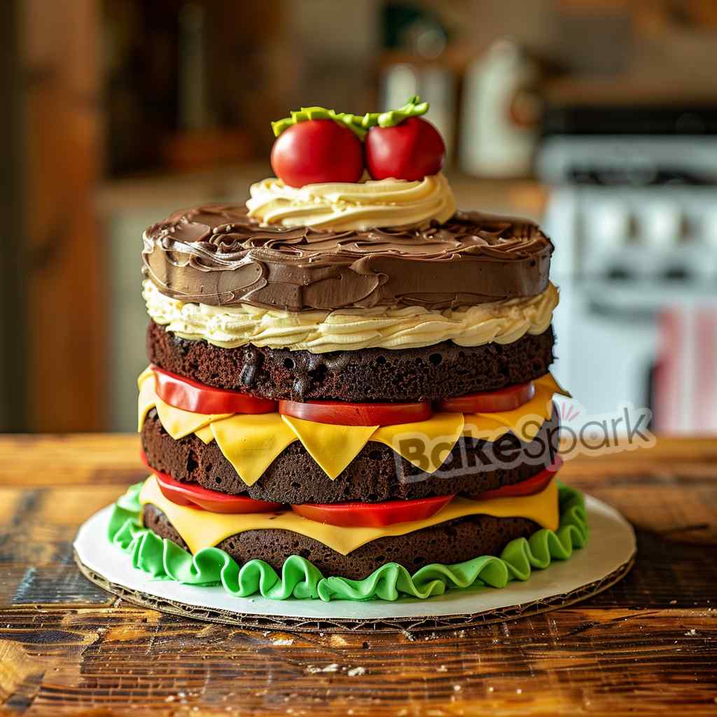 men and father cake
