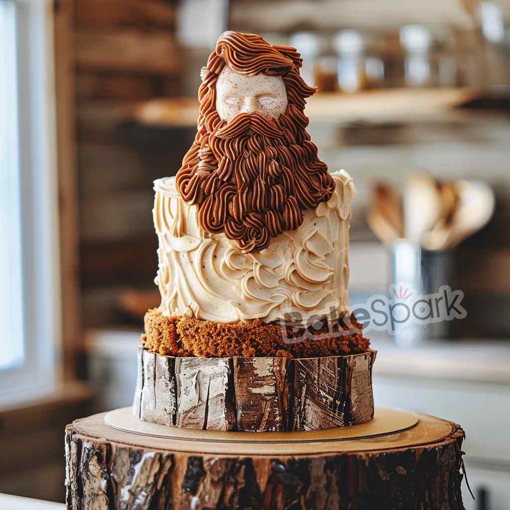 men and father cake