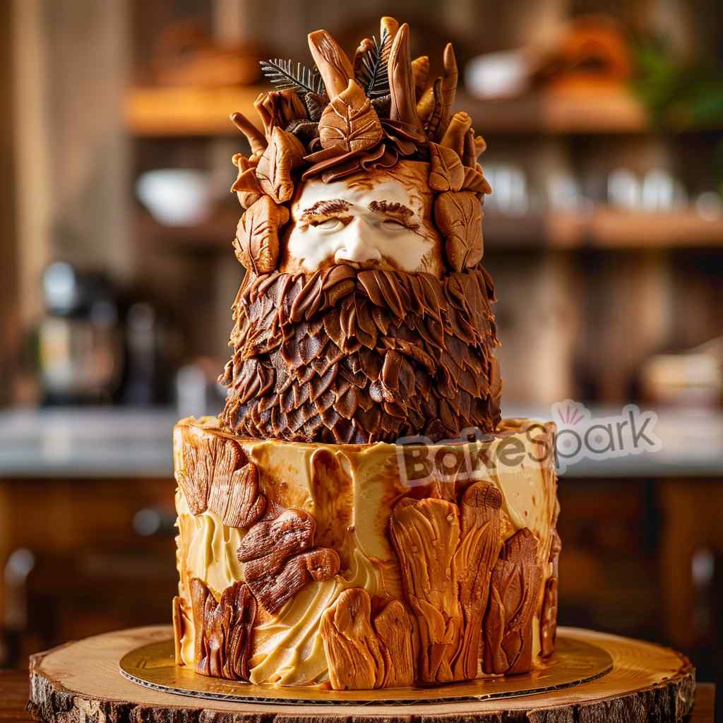 men and father cake