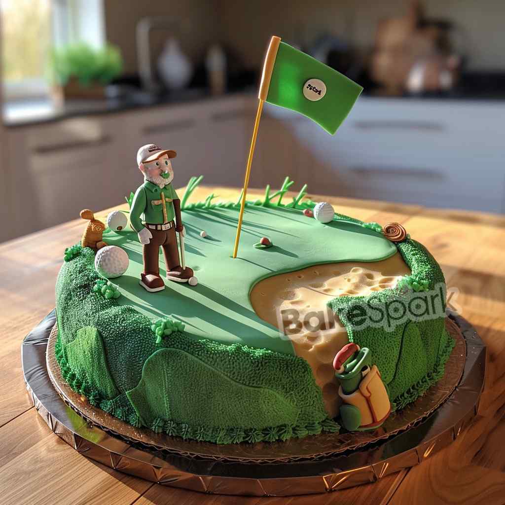men and father cake