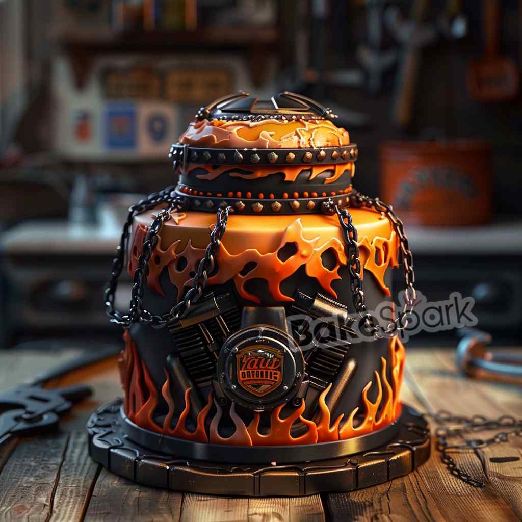 men and father cake