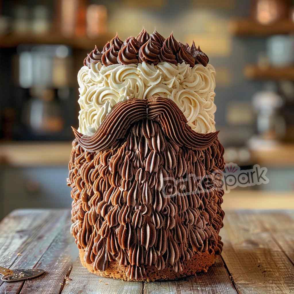 men and father cake