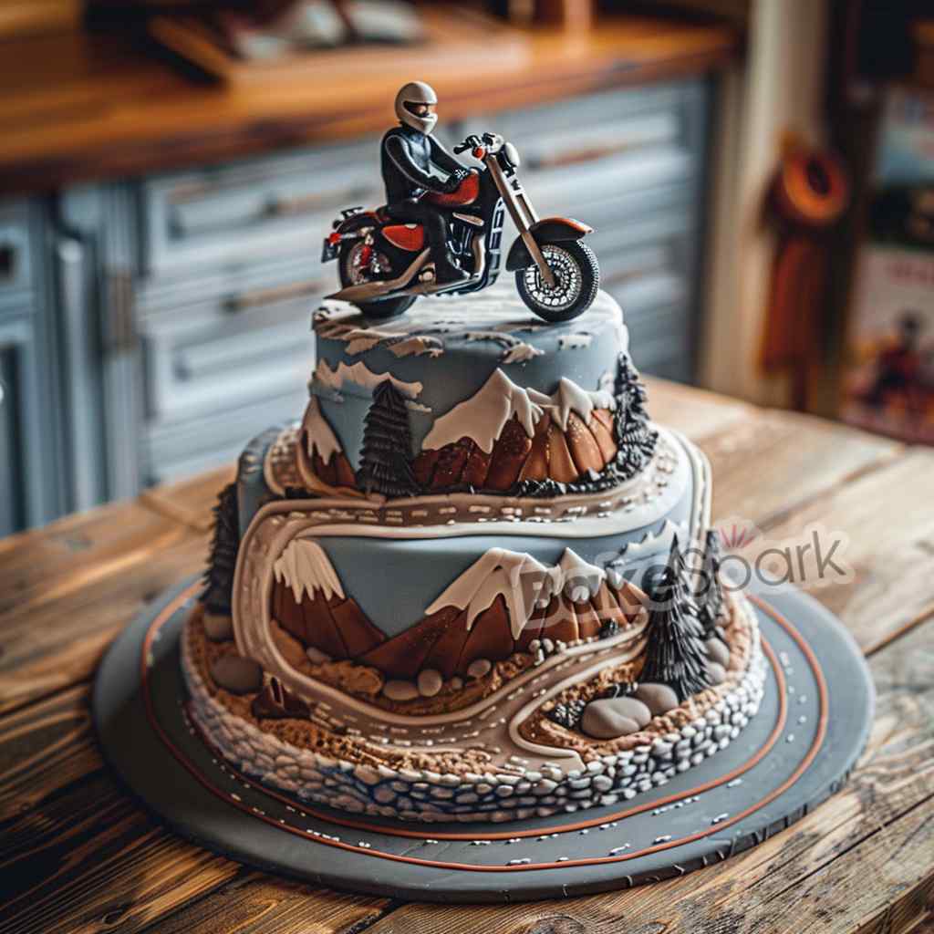 men and father cake