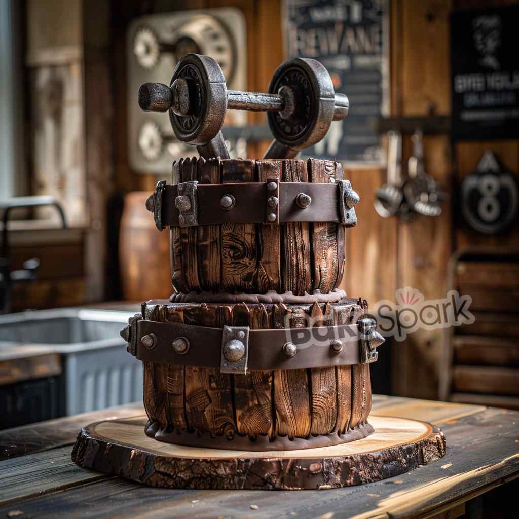 men and father cake