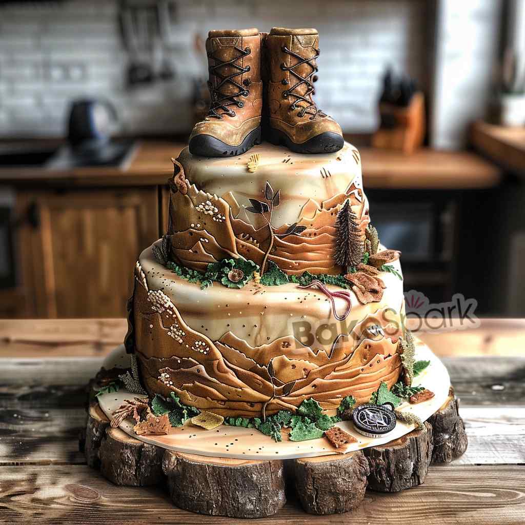 men and father cake