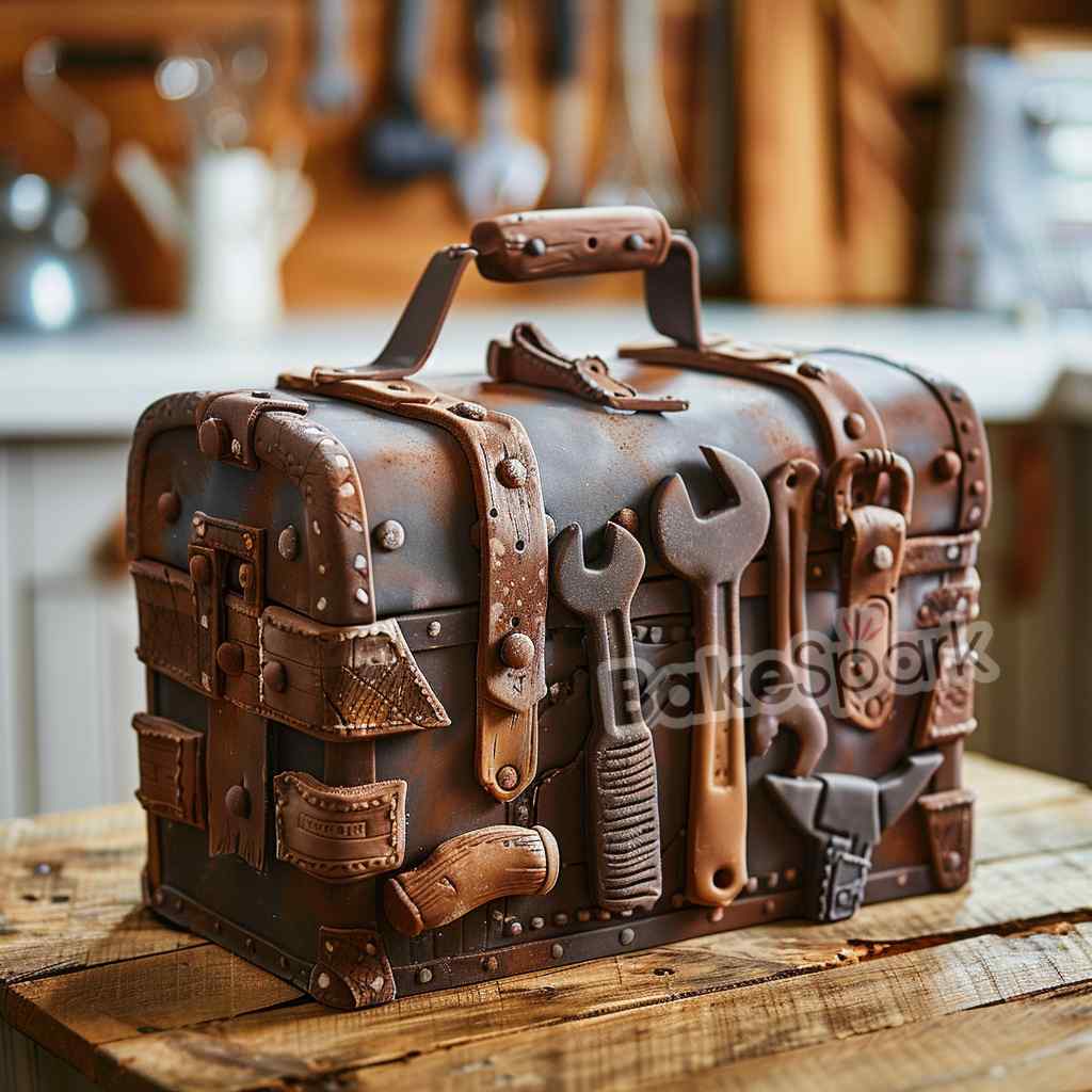 men and father cake