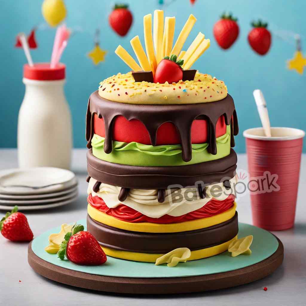 men and father cake