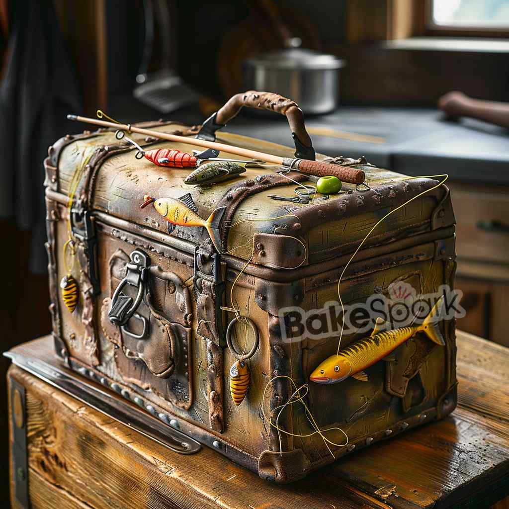 men and father cake