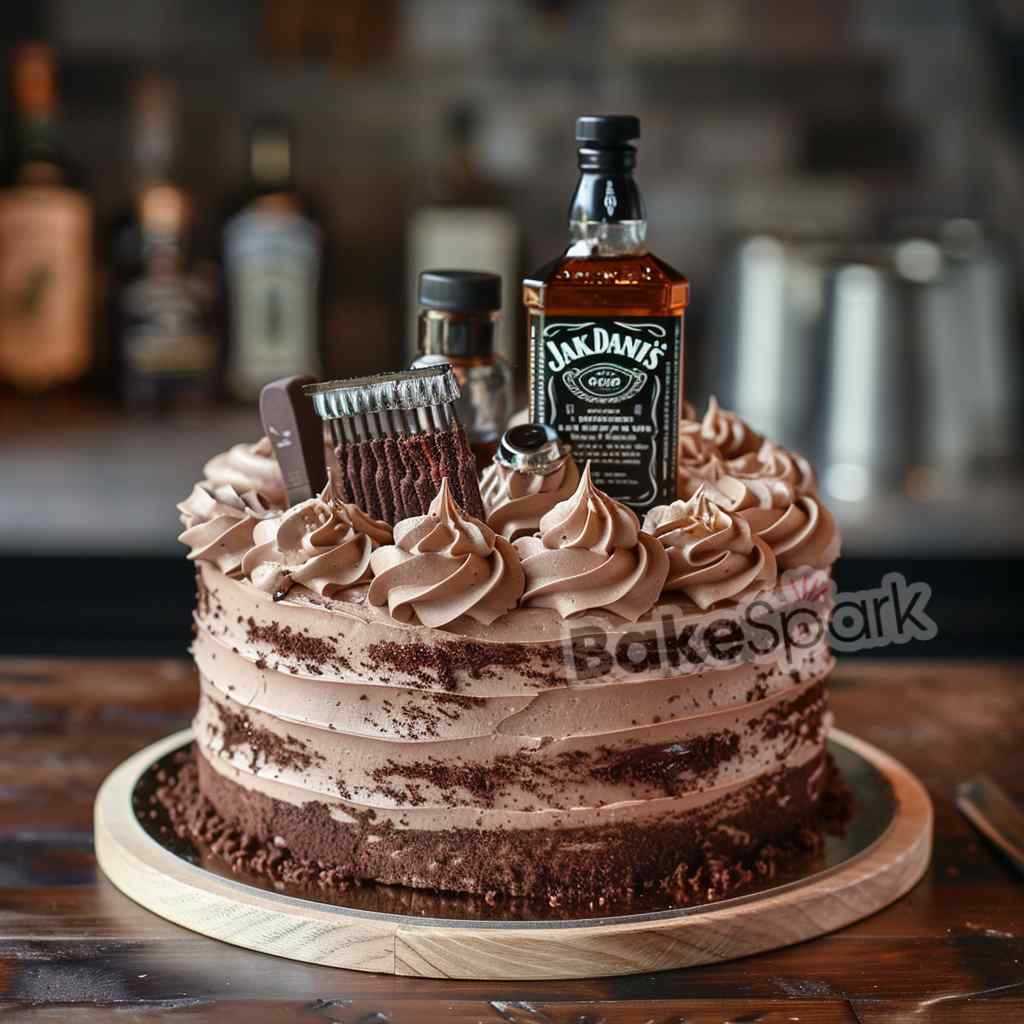 men and father cake
